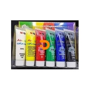 Tinta Acrílica 30ml 6 Cores