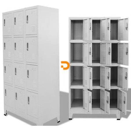 CACIFO 12 PORTAS 1,80X90X 40MM METALICO