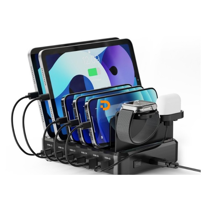 ESTAÇAO CARREGAMENTO EWENT 6XUSB/PORT/TABLET/SMARTPHONE