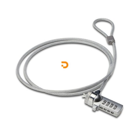CADEADO P/ PORTÁTIL EWENT C/ CÓDIGO CABO 1,5MT
