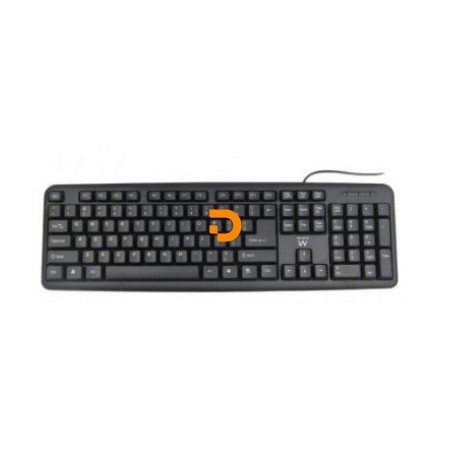 TECLADO EWENT USB PRETO SLIM