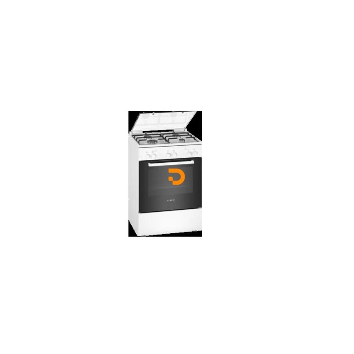 FOGAO BOSCH 60CM GAS SERIE 2 FORNO GAS BRANCO/ESMALTE