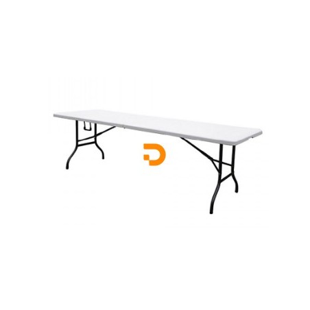 Mesa Plástica Dobrável 12 LUGARES