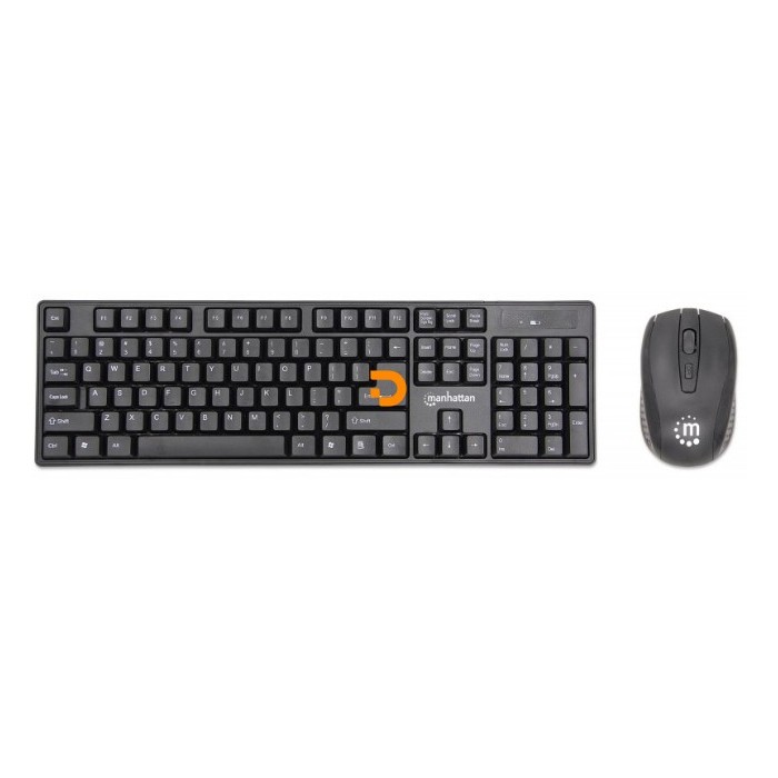 TECLADO + MOUSE MANHATTAN MULTIMÉDIA WIRELESS/DONGLE USB PT PRETO