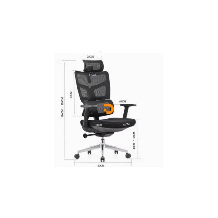 CADEIRA MESH EXECUTIVA ERGONOMICA C/AJUSTE LOMBAR