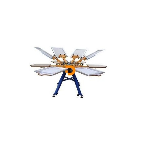 Carrossel de serigrafia 6 cores 6 estações