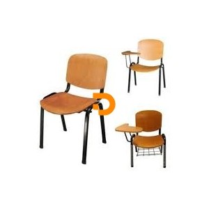 Cadeira universitária com palmatória MADEIRA