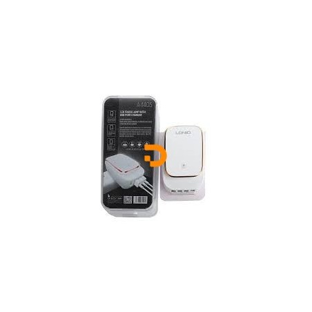 CARREGADOR LDNIO TOUCH LED 4USB LIGHTING