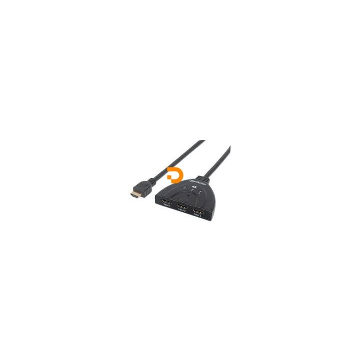 pManhattan 207843. Tipo de porta vídeo: HDMI, Versão HDMI: 1.3b. Cor do produto: Preto, Distância máxima de operação: 15 m, Modo