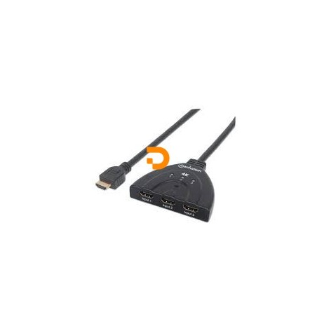 pManhattan 207843. Tipo de porta vídeo: HDMI, Versão HDMI: 1.3b. Cor do produto: Preto, Distância máxima de operação: 15 m, Modo