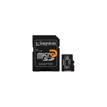 CARTÃO DE MEMORIA MOD  MICRO SD 64GB CL10 100R C/ADAPT KINGSTON