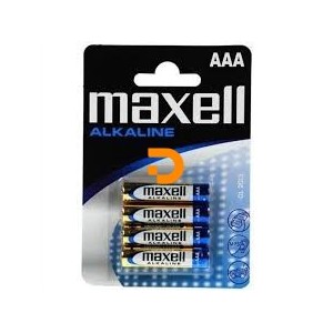 PILHA AAA LR03 PK/4 MAXELL ALCALINA
