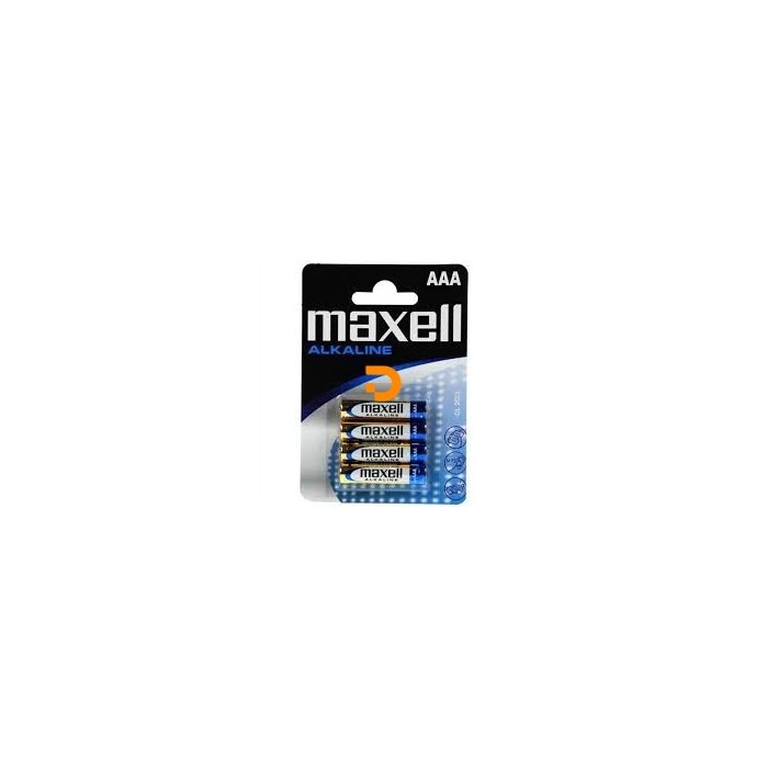PILHA  AAA LR03 PK/4  MAXELL ALKALINE (1/12)