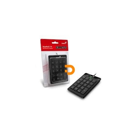 TECLADO NUMÉRICO GENIUS 110 PRETO