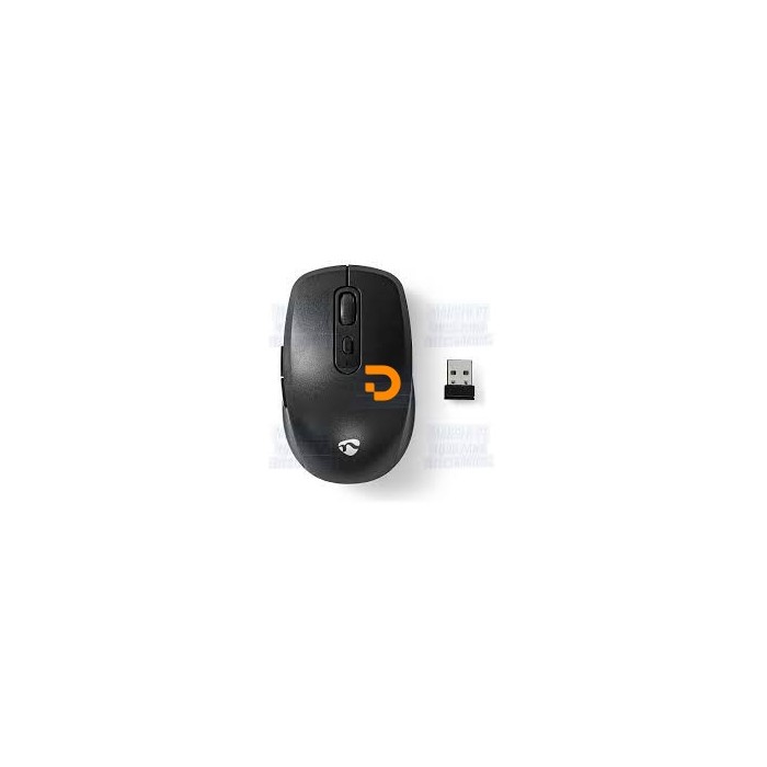 Mouse Nedis sem fios| 1000 DPI| 3 Botões| Preto