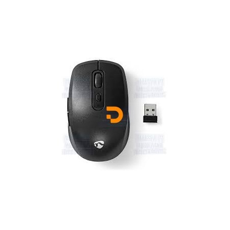 Mouse Nedis sem fios| 1000 DPI| 3 Botões| Preto