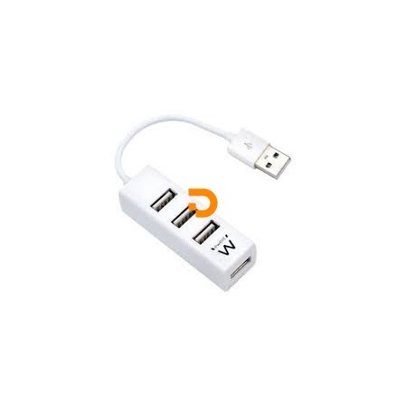 HUB MINI EWENT USB 2.0 4 PORTAS BRANCO