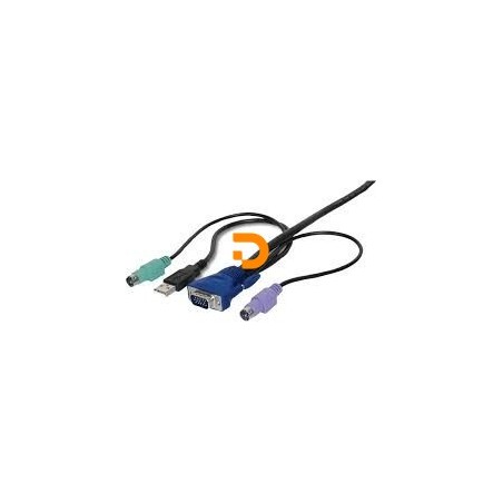 pIntellinet 507769. Comprimento do cabo: 1,8 m, Tipo de porta de teclado: USB, PS/2, Tipo de porta de rato: USB, PS/2. Peso: 180