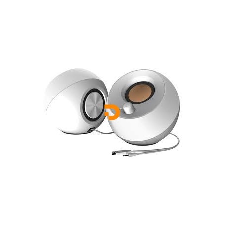 COLUNAS CREATIVE 2.0 PEBBLE USB BRANCO