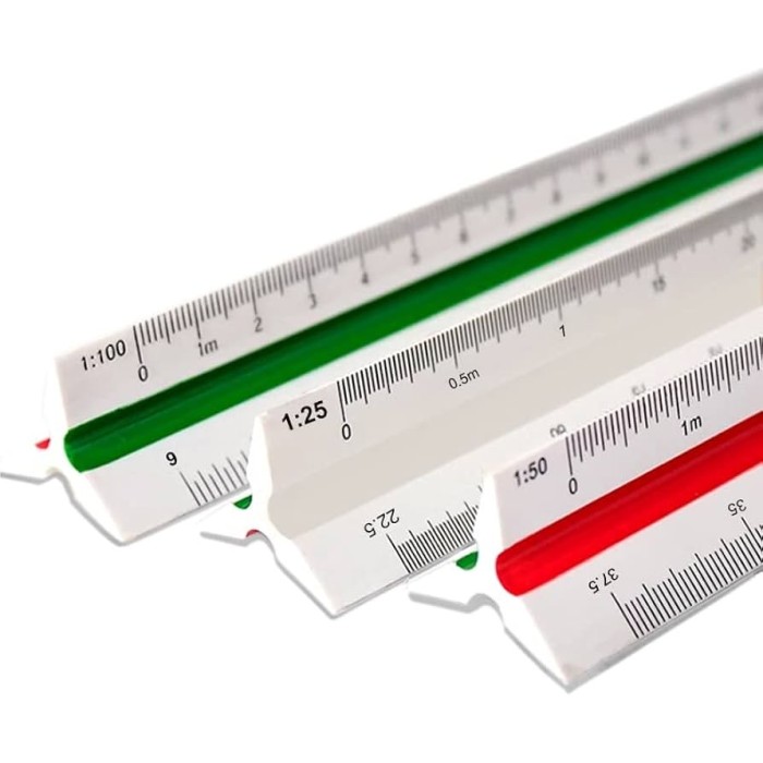 Escalímetro Triangular Plástico 30cm
